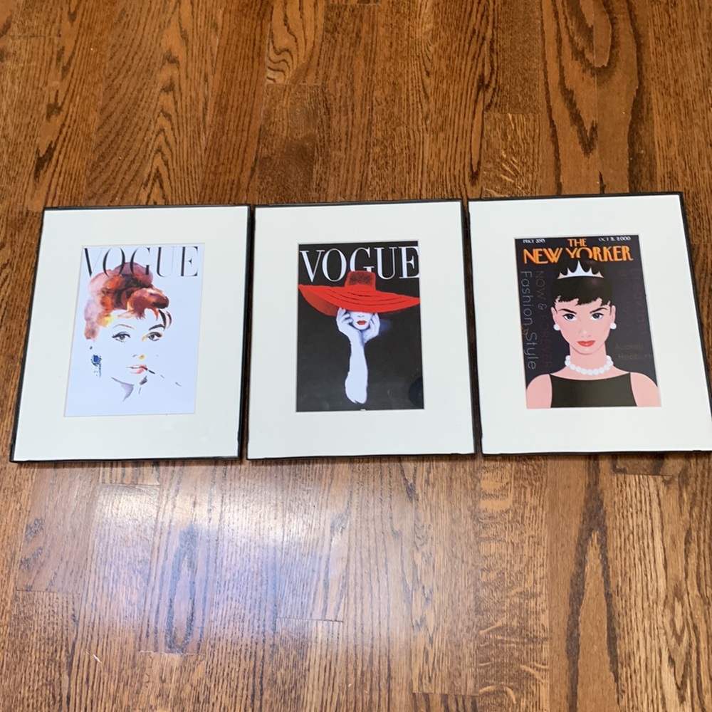 💋AUDREY HEPBURN framed images brand new